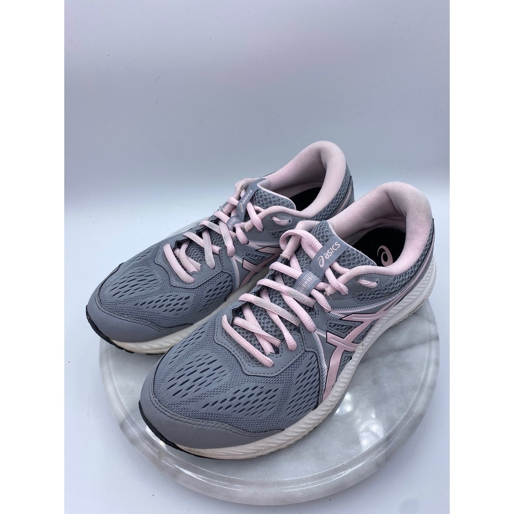 Asics Gel-Contend 7 Running Shoes Women 9 Grey Pink Good‎ 1012A911 Sneakers